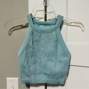 Aerie Blue Ribbed Tank Top